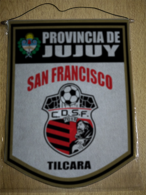 BANDERIN 40CM DORADO SAN FRANCISCO TILCARA JUJUY