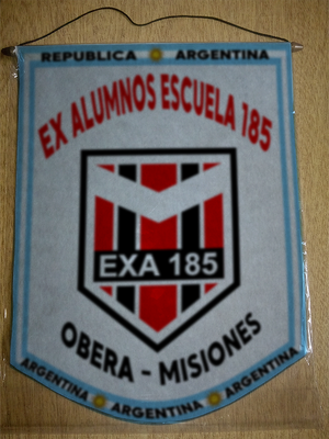 BANDERIN ASOCIACIÓN EX ALUMNOS ESCUELA 185