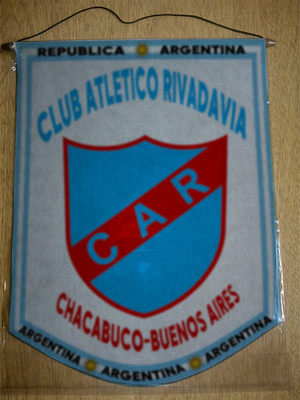 BANDERIN CLUB ATLETICO RIVADAVIA CHACABUCO