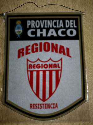 BANDERIN 40CM DORADO REGIONAL RESISTENCIA