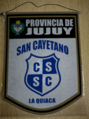BANDERIN 40CM DORADO SAN CAYETANO LA QUIACA JUJUY