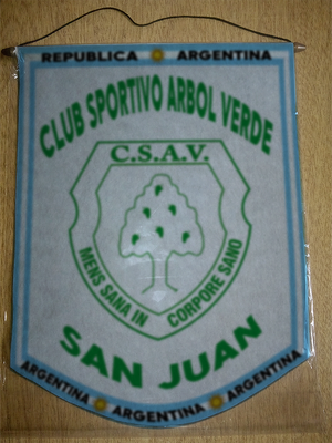 BANDERIN SPORTIVO ARBOL VERDE SAN JUAN