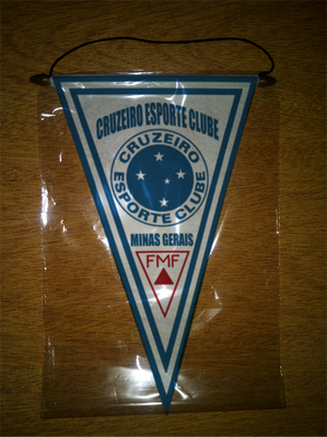 BANDERIN 37CM PAÑO CRUZEIRO ESPORTE CLUBE DE BELO HORIZONTE