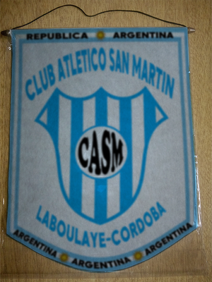 BANDERIN CLUB SAN MARTIN LABOULAYE CORDOBA