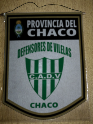 BANDERIN 40CM DORADO DEFENSORES DE VILELAS CHACO