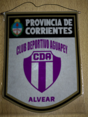 BANDERIN 40CM DORADO DEPORTIVO AGUAPEY ALVEAR