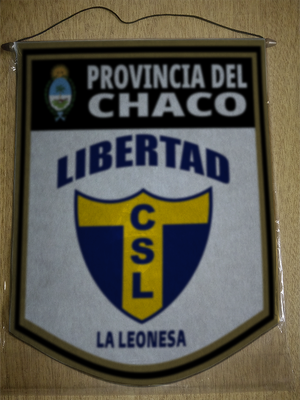 BANDERIN 40CM DORADO LIBERTAD LA LEONESA CHACO