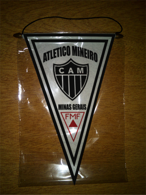 BANDERIN 37CM PAÑO ATLETICO MINEIRO DE BELO HORIZONTE