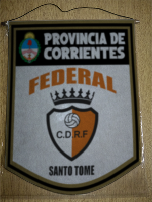 BANDERIN 40CM DORADO CLUB FEDERAL SANTO TOME