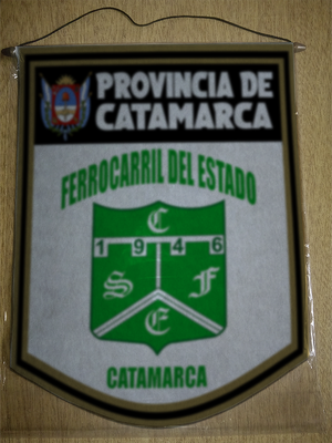 BANDERIN 40 CM DORADO FERROCARRIL DEL ESTADO