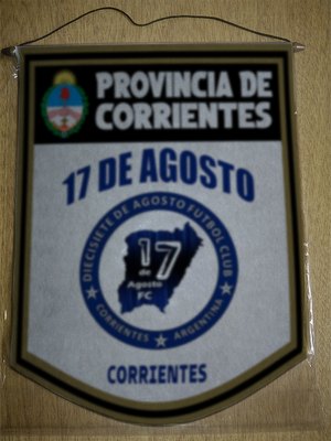 BANDERIN 40CM DORADO 17 DE AGOSTO CORRIENTES