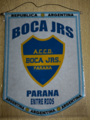 BANDERIN BOCA JRS PARANA ENTRE RIOS