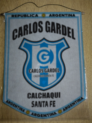 BANDERIN CARLOS GARDEL CALCHAQUI