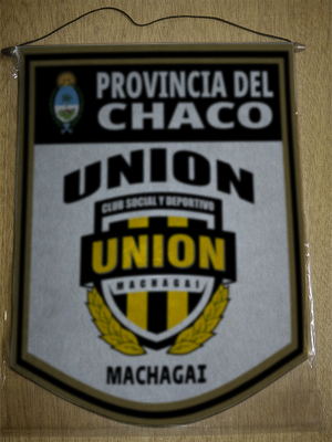 BANDERIN 40CM DORADO UNION MACHAGAI CHACO