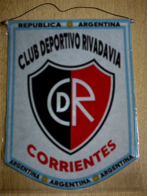 BANDERIN CLUB DEPORTIVO RIVADAVIA CORRIENTES