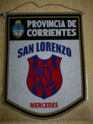 BANDERIN 40CM DORADO SAN LORENZO MERCEDES