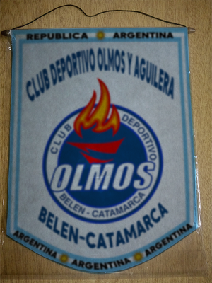 BANDERIN CLUB OLMOS Y AGUILERA BELEN CATAMARCA
