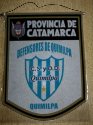 BANDERIN 40 CM DORADO DEFENSORES DE QUIMILPA
