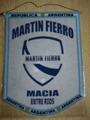 BANDERIN MARTIN FIERRO MACIA ENTRE RIOS