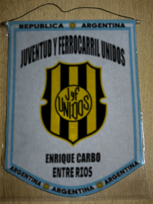 BANDERIN JUVENTUD FERROCARRIL UNIDOS ENTRE RIOS