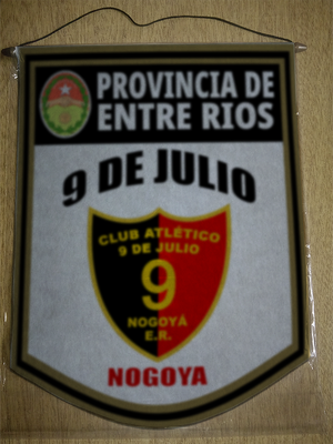 BANDERIN 9 DE JULIO NOGOYA ENTRE RIOS
