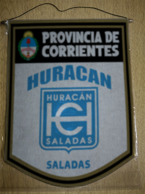 BANDERIN 40CM DORADO HURACAN SALADAS
