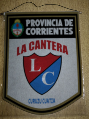 BANDERIN 40CM DORADO LA CANTERA CURUZU CUATIA