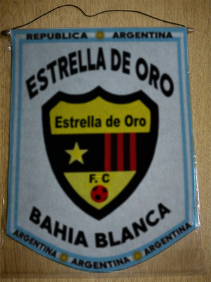 BANDERIN ESTRELLA ORO BAHIA BLANCA