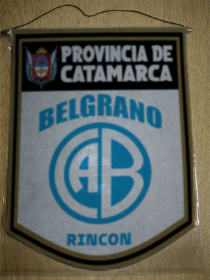 BANDERIN 40 CM DORADO BELGRANO RINCON
