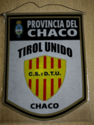 BANDERIN 40CM DORADO TIROL UNIDO CHACO