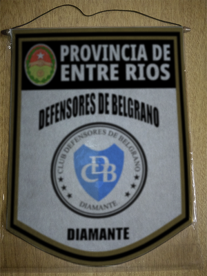 BANDERIN DEFENSORES BELGRANO DIAMANTE ENTRE RIOS