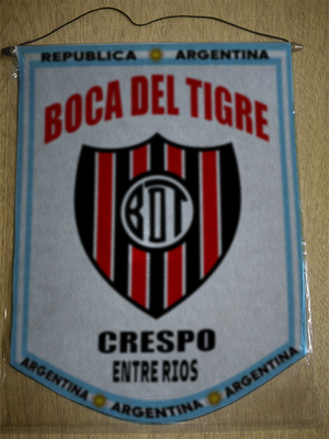 BANDERIN BOCA DEL TIGRE CRESPO ENTRE RIOS