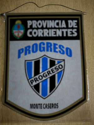 BANDERIN 40CM DORADO PROGRESO MONTE CASEROS