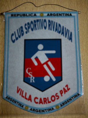 BANDERIN SPORTIVO RIVADAVIA VILLA CARLOS PAZ