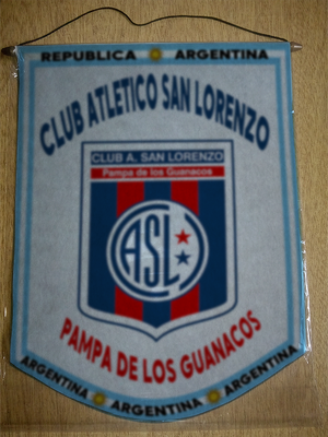 BANDERIN SAN LORENZO PAMPA GUANACOS