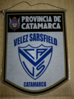 BANDERIN 40 CM DORADO VELEZ SARSFIELD