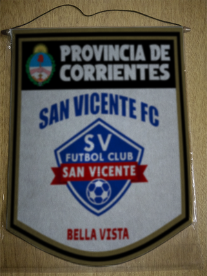BANDERIN 40CM DORADO SAN VICENTE FC BELLA VISTA