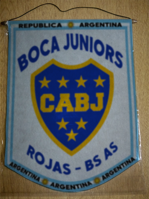 BANDERIN BOCA JUNIORS ROJAS