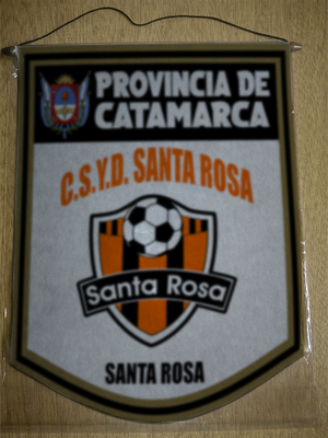BANDERIN 40 CM DORADO CSYD SANTA ROSA