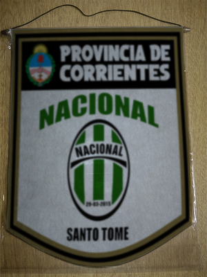 BANDERIN 40CM DORADO CLUB NACIONAL SANTO TOME