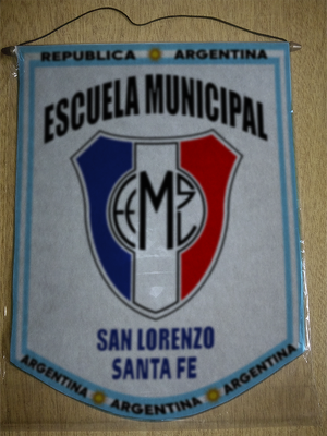 BANDERIN ESCUELA MUNICIPAL SAN LORENZO