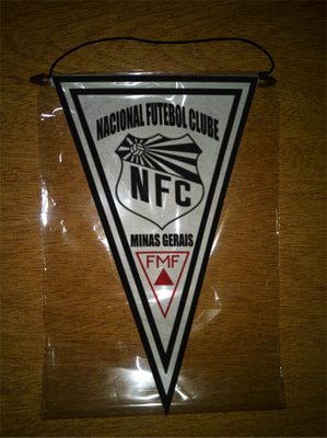 BANDERIN 37CM PAÑO NACIONAL FUTEBOL CLUBE DE UBERABA