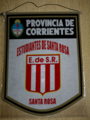 BANDERIN 40CM DORADO ESTUDIANTES DE SANTA ROSA