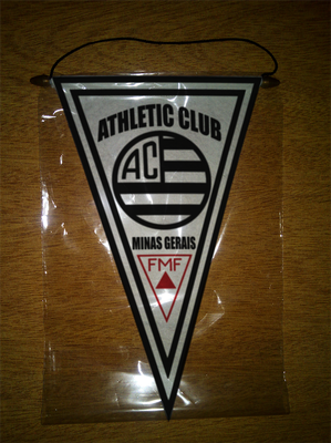 BANDERIN 37CM PAÑO ATHLETIC CLUB DE SÃO JOÃO DEL REI