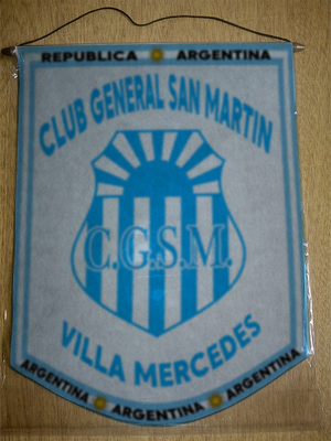 BANDERIN GENERAL SAN MARTIN VILLA MERCEDES
