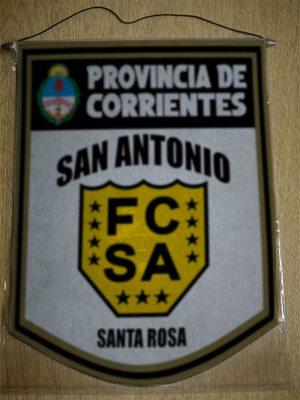 BANDERIN 40CM DORADO CLUB SAN ANTONIO SANTA ROSA