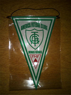BANDERIN 37CM PAÑO AMÉRICA FUTEBOL CLUBE DE BELO HORIZONTE