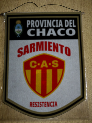 BANDERIN 40CM DORADO SARMIENTO RESISTENCIA CHACO