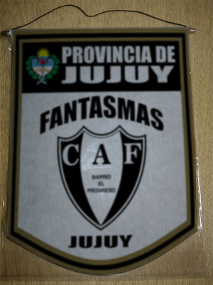 BANDERIN 40CM DORADO CLUB FANTASMAS PERICO JUJUY