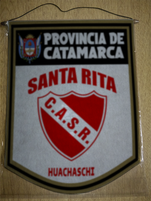 BANDERIN 40 CM DORADO SANTA RITA HUACHASCHI